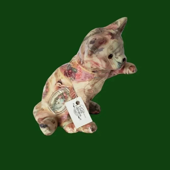 Linda Edgington design porcelain cat multicolor - Picture 2 of 9